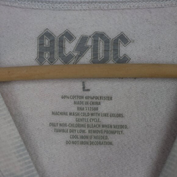 AC/DC Pastel Tie-Dye Logo Crewneck Sweatshirt Women’s Large - Picture 4 of 4